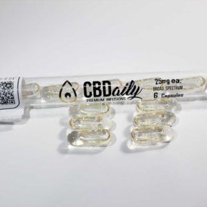 CBDaily Capsules 30ct Bottle THC Free