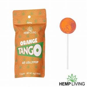 Delta-8 Lollipops Orange Tango by Hemp Living
