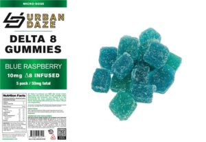 10mg Delta-8 Infused Gummies by Urban Daze 25 Count