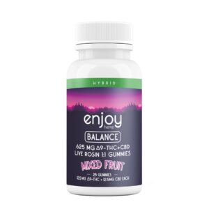 Enjoy Balance 1:1 Live Rosin Delta 9 THC/CBD Gummies - 25 mg each (Hybrid)