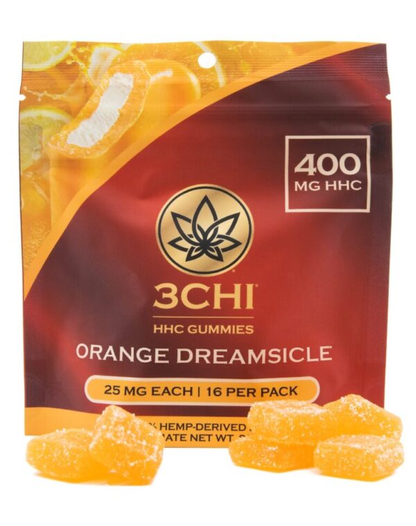 3 Chi HHC Gummies Orange Dreamsicle-25mg