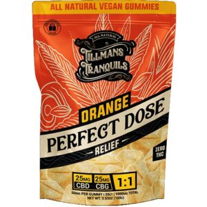 Orange 1:1 CBD:CBG Gummies – Anytime (Zero THC) Perfect Dose by Tillman's Tranquils