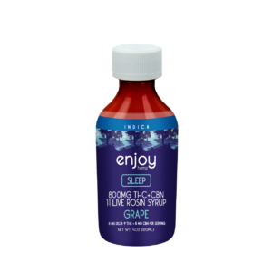 800mg Live Rosin Delta 9 THC + CBN Syrup for Sleep - Grape (Indica) by Enjoy