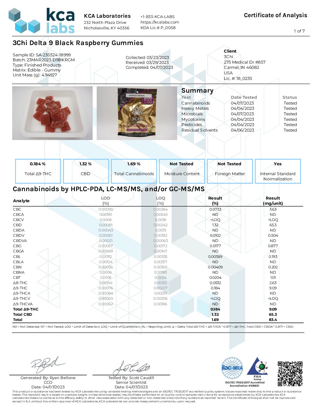 3CHI Delta 9 Dispensary Grade Gummies