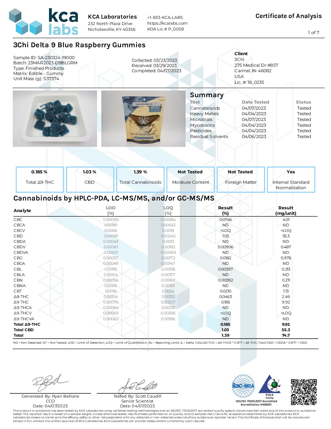 3CHI Delta 9 Dispensary Grade Gummies