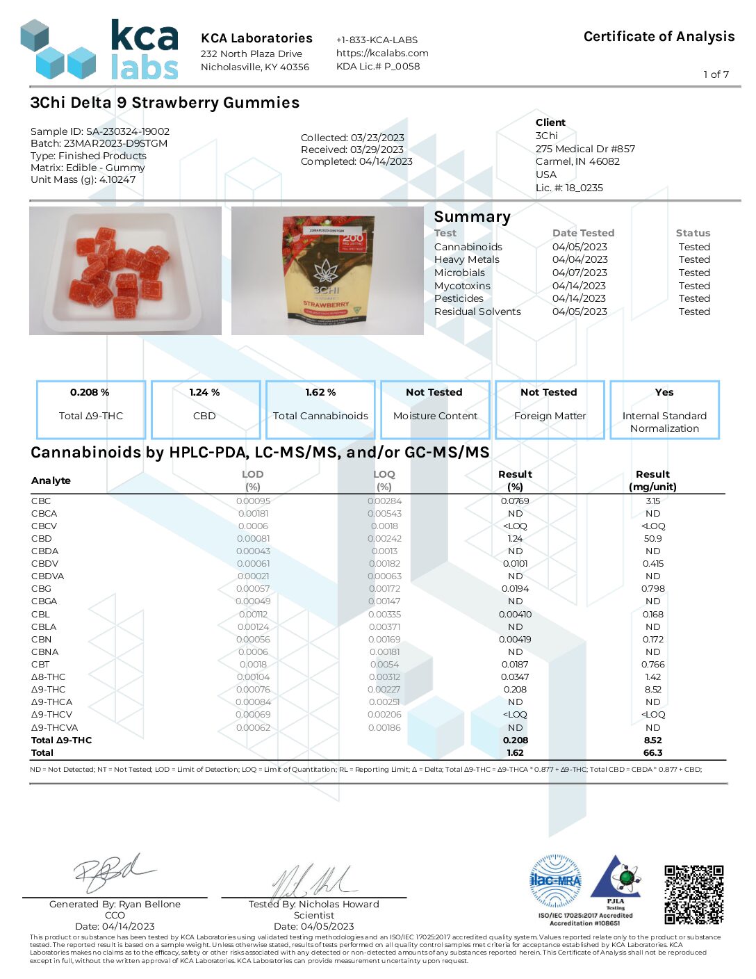 3CHI Delta 9 Dispensary Grade Gummies